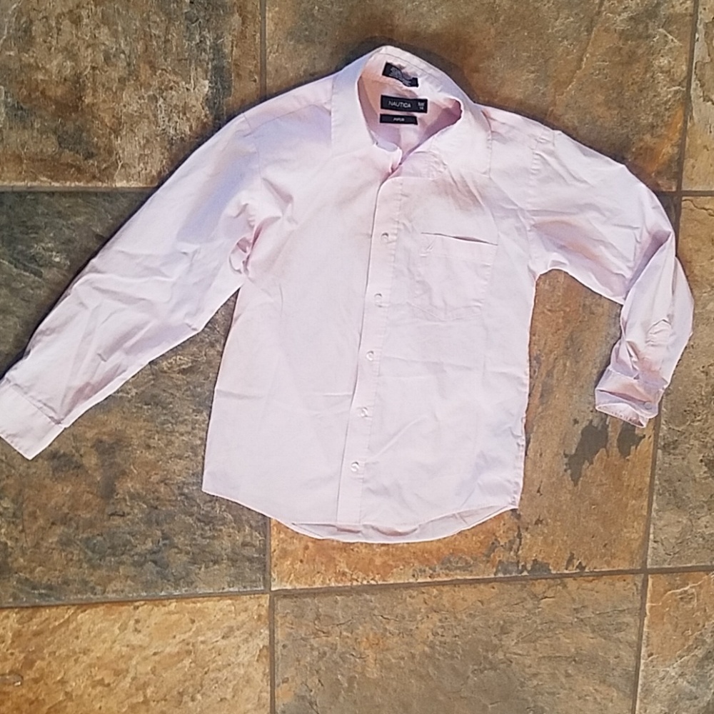 Boys Light Pink Nautica Long sleeve Blouse